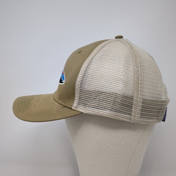 Patagonia Snapback Trucker Hat Brown One Size Adjustable Mesh Back Embroidered - Picture 3 of 9